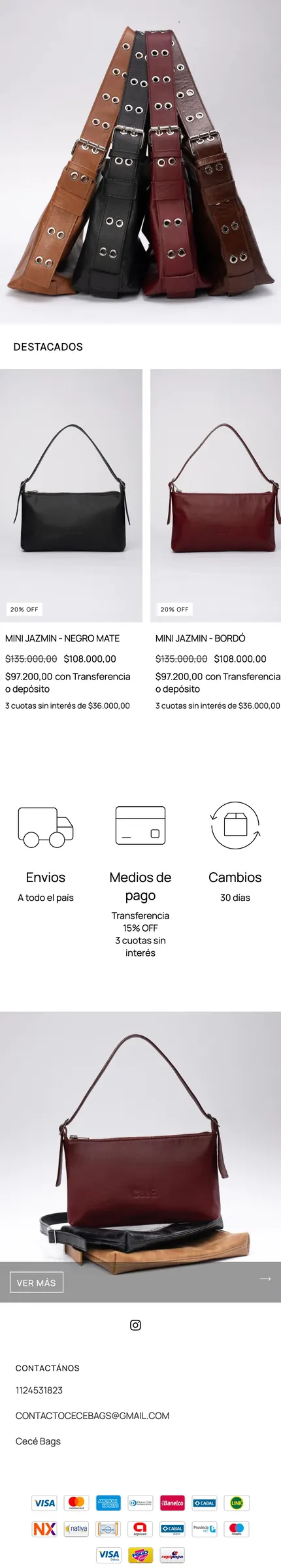 Cecé Bags en el móvil