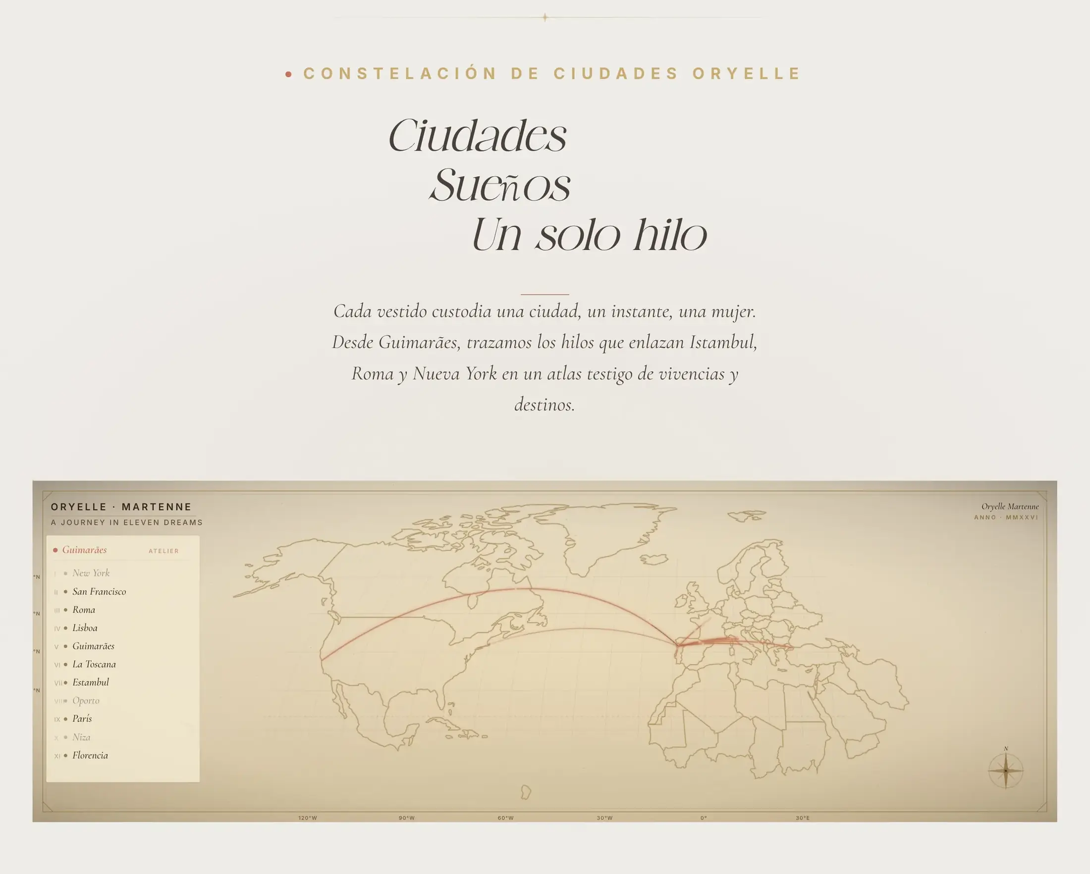 La marca contándose dentro de su propia tienda: el atlas de las once ciudades que dan nombre a cada pieza