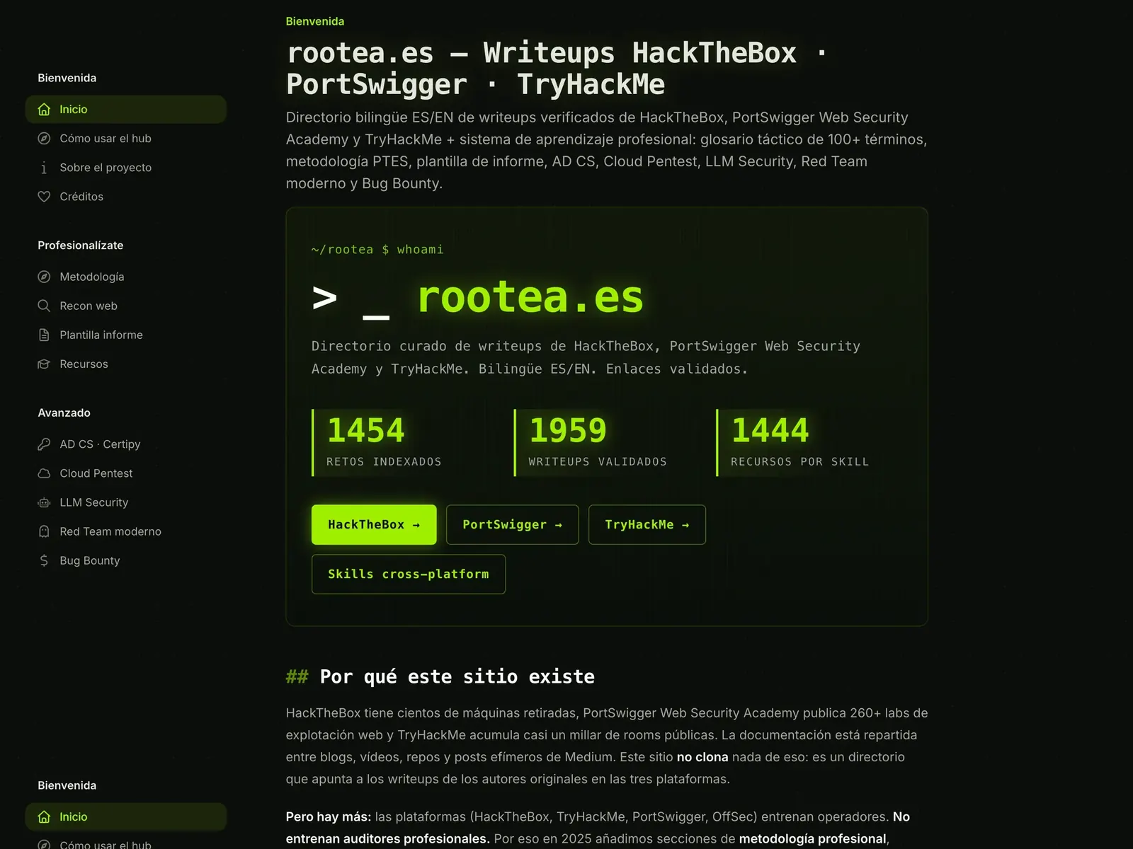La web de Rootea